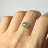 1.9 cts A-Grade Natural Light Green Jadeite Oval Cabochon No. 130485