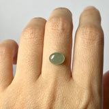 1.9 cts A-Grade Natural Light Green Jadeite Oval Cabochon No. 130485