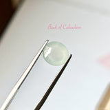 3.41cts A-Grade Natural Glacier Blue Jadeite Oval Cabochon No.130217