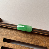 SOLD OUT: 3.65 cts A-Grade Natural Apple Green Jadeite Saddle Piece No.130431