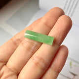 5.6cts A-Grade Natural Apple Green Rectangle Jadeite No. 130445