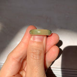 16mm A-Grade Natural Green Jadeite Abacus Ring Band No. 220443