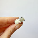 16.5mm A-Grade Natural Moss On Snow Jadeite Love Entwines Ring No. 162462