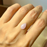 SOLD OUT: 1.81cts A-Grade Natural Pink Lavender Jadeite Pear Cabochon No.130487