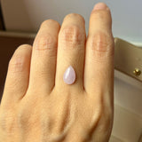 SOLD OUT: 1.81cts A-Grade Natural Pink Lavender Jadeite Pear Cabochon No.130487