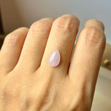 SOLD OUT: 1.81cts A-Grade Natural Pink Lavender Jadeite Pear Cabochon No.130487