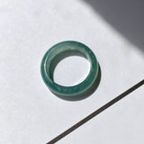 17mm A-Grade Natural Bluish Green Jadeite Abacus Band No.162106