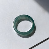 17mm A-Grade Natural Bluish Green Jadeite Abacus Band No.161503