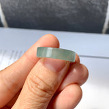 17mm A-Grade Natural Bluish Green Jadeite Abacus Band No.161503