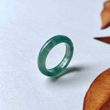 16.1mm A-Grade Natural Bluish Green Jadeite Abacus Band No.162012