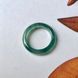 16.1mm A-Grade Natural Bluish Green Jadeite Abacus Band No.162012