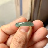 16.1mm A-Grade Natural Bluish Green Jadeite Abacus Band No.162012