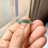 16.1mm A-Grade Natural Bluish Green Jadeite Abacus Band No.162012