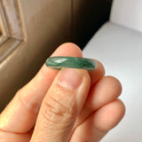 SOLD OUT: 17mm A-Grade Natural Bluish Green Jadeite Abacus Band No.162094