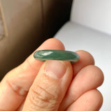 SOLD OUT: 17mm A-Grade Natural Bluish Green Jadeite Abacus Band No.162094