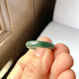 SOLD OUT: 17mm A-Grade Natural Bluish Green Jadeite Abacus Band No.162094