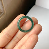 SOLD OUT: 17mm A-Grade Natural Bluish Green Jadeite Abacus Band No.162094