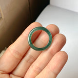 SOLD OUT: 17mm A-Grade Natural Bluish Green Jadeite Abacus Band No.162094