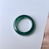 SOLD OUT: 17mm A-Grade Natural Bluish Green Jadeite Abacus Band No.162094