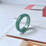 17.1mm Icy A-Grade Natural Bluish Green Jadeite Abacus Band No.162101