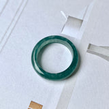 17.1mm Icy A-Grade Natural Bluish Green Jadeite Abacus Band No.162101