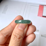 17.1mm Icy A-Grade Natural Bluish Green Jadeite Abacus Band No.162101