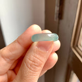 17.1mm Icy A-Grade Natural Bluish Green Jadeite Abacus Band No.162101