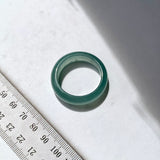 15.3mm A-Grade Natural Bluish Green Jadeite Abacus Band No.162098