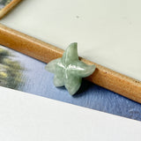 A-Grade Light Bluish Green Jadeite Starfish Pendant No. 172568