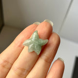 A-Grade Light Bluish Green Jadeite Starfish Pendant No. 172568