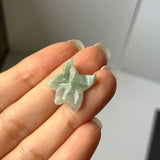 A-Grade Light Bluish Green Jadeite Starfish Pendant No. 172568