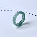 17.1mm A-Grade Natural Bluish Green Jadeite Abacus Band No.162105