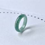 17.1mm A-Grade Natural Bluish Green Jadeite Abacus Band No.162105