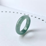 17.1mm A-Grade Natural Bluish Green Jadeite Abacus Band No.162105