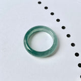 17.1mm A-Grade Natural Bluish Green Jadeite Abacus Band No.162105