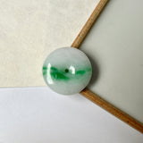 A-Grade Natural Moss On Snow Jadeite Donut No. 172575