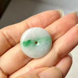 A-Grade Natural Moss On Snow Jadeite Donut No. 172575