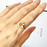 16.9mm Icy A-Grade Jadeite Daisy RIng No.162253