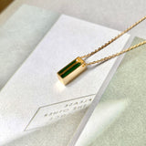 A-Grade Imperial Green Jadeite V Bar Pendant No. 172449