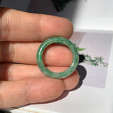 17.1mm A-Grade Natural Floral Imperial Jadeite Ring Band No. 162178