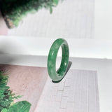 16.7mm A-Grade Natural Floral Imperial Jadeite Ring Band No. 162180