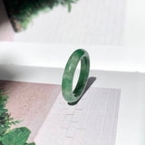 16.7mm A-Grade Natural Floral Imperial Jadeite Ring Band No. 162180