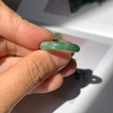 16.7mm A-Grade Natural Floral Imperial Jadeite Ring Band No. 162180