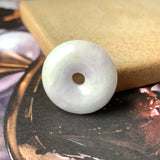 A-Grade Natural Lavender Jadeite Donut Pendant No.171545