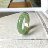 20.3mm A-Grade Natural Green Jadeite Ring Band No. 162186