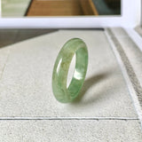 20.3mm A-Grade Natural Green Jadeite Ring Band No. 162186