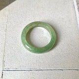 20.3mm A-Grade Natural Green Jadeite Ring Band No. 162186