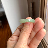 20.3mm A-Grade Natural Green Jadeite Ring Band No. 162186