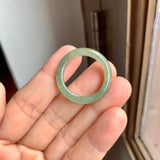 20.3mm A-Grade Natural Green Jadeite Ring Band No. 162186