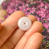 A-Grade Natural Lavender Jadeite Donut Pendant No.171651